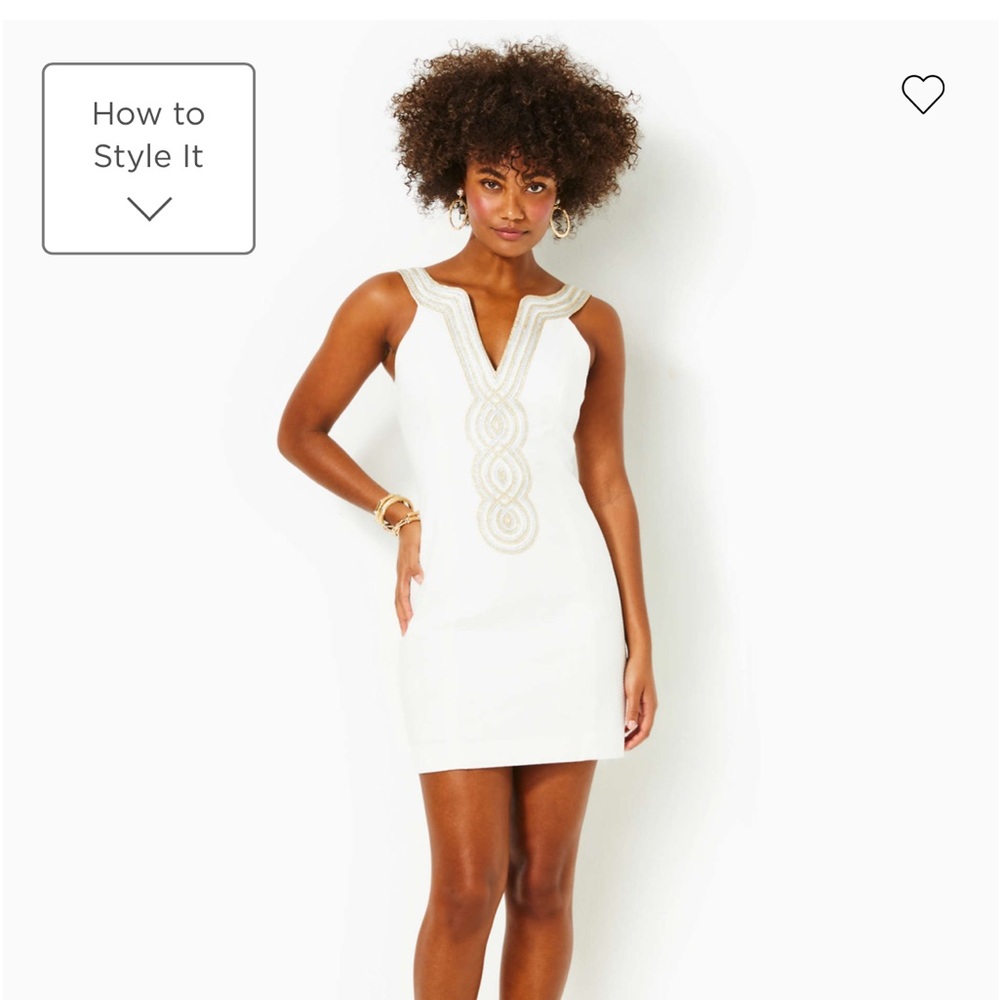 Lilly Pulitzer Valli Shift Dress White Size 6